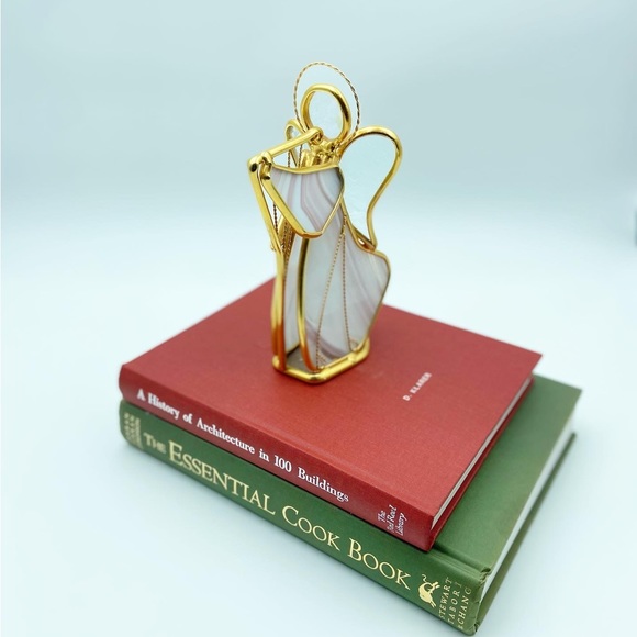 Capiz Shell / Stained Glass Angle Candle Holder - Picture 5 of 5